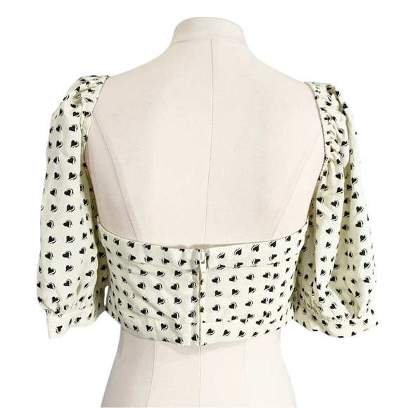 For Love & Lemons Sweetheart Crop Top Size Medium - Picture 4 of 9